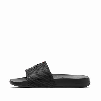 Fitflop Iqushion Pool Slides - Sandalen Damen - Schwarz (QUD091235)